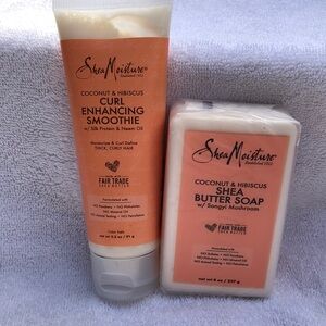 Shea Moisture Coconut & Hibiscus Curl Enhancing Smoothie and Shea Butter Soap